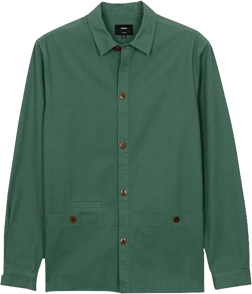 Mens, Green Casual Button Up